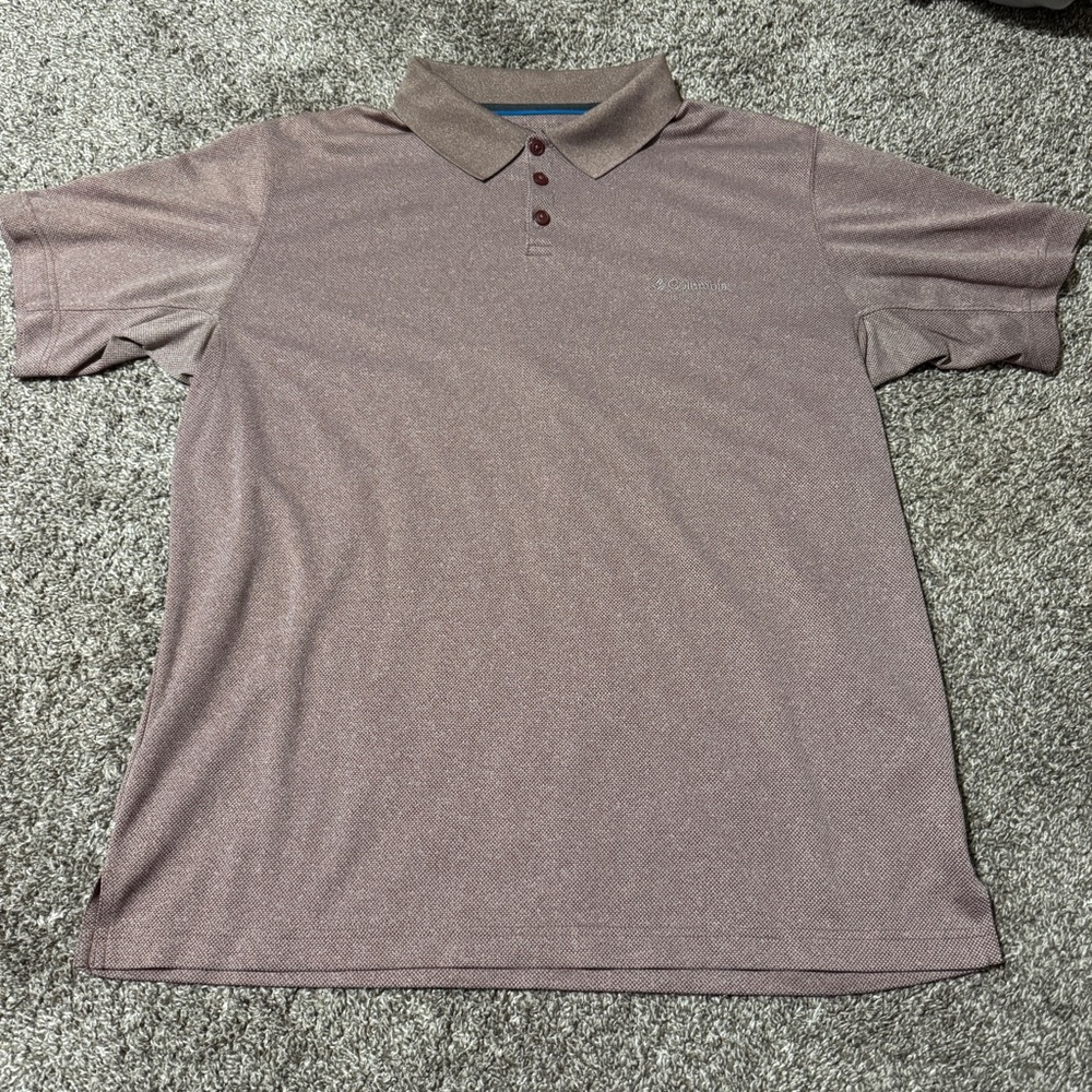 Columbia Men's Polo Shirt - Light Purple